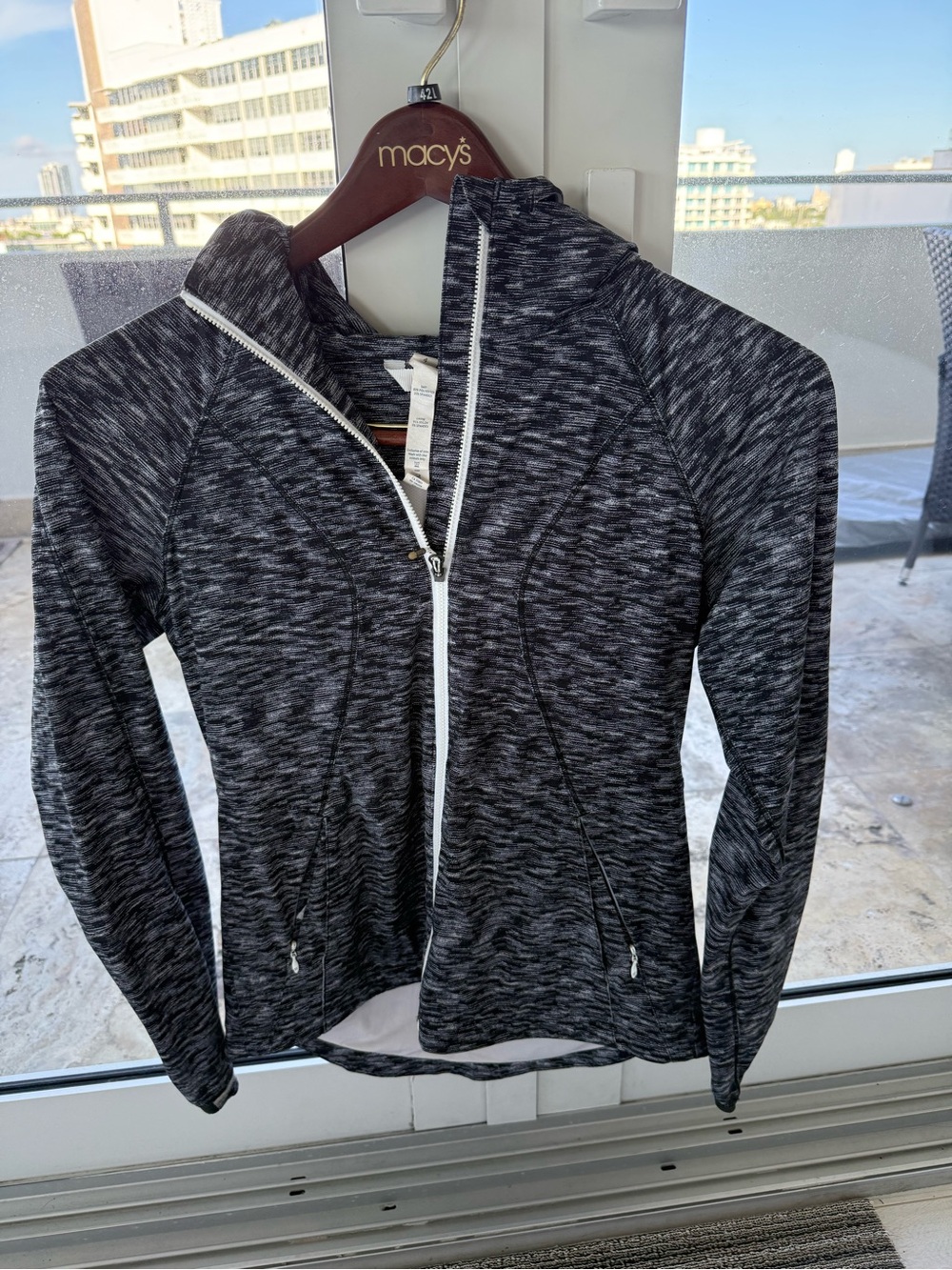 Lululemon Black Heather Zip Hoodie Jacket